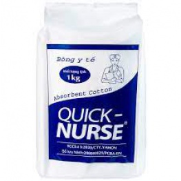 Bông y tế Quick Nurse khả năng thấm hút cao, mịn màng, mềm mại (1kg)