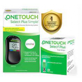 Máy đo đường huyết One Touch Select Plus Simple Tặng kèm 25 que, kim, cồn