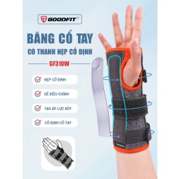 Băng cổ tay nẹp cố định cổ tay có thanh nẹp GoodFit GF310W