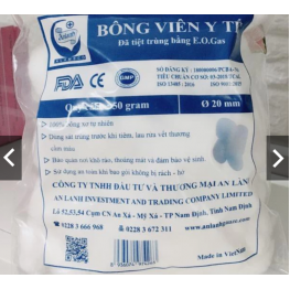 Bông gòn viên y tế gói 50g - An Lành