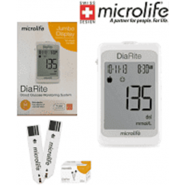 Trọn Bộ Máy đo đường huyết Microlife DiaRite BGM (tặng 25 que, 100 kim, 100 cồn)