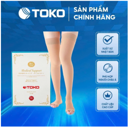 VỚ  ĐÙI Y KHOA  HỞ NGÓN CHỐNG SUY GIÃN TĨNH MẠCH TOKO - MADE IN JAPAN