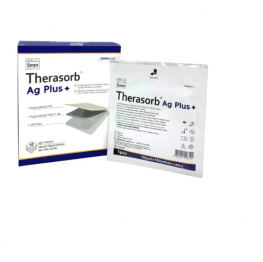 Băng Xốp Tẩm Bạc Kháng Khuẩn THERASORB® AG PLUS  Siêu Thấm Hút, Không Dính 10x10cm