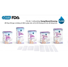 Băng gạc vô trùng YOUNG WOUND DRESSING nhiều size