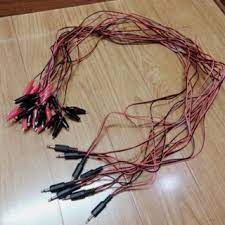 DÂY MÁY CHÂM CỨU ĐIỆN CHÂM 4 ĐẦU RA CHUÔI INOX HÀNG VIỆT NAM CHẤT LƯỢNG CAO DÂY XUNG ĐIỆN CHÂM CỨU